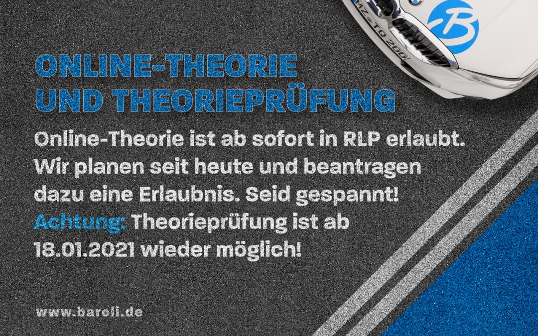 Online-Theorie und theoretische Prüfung!